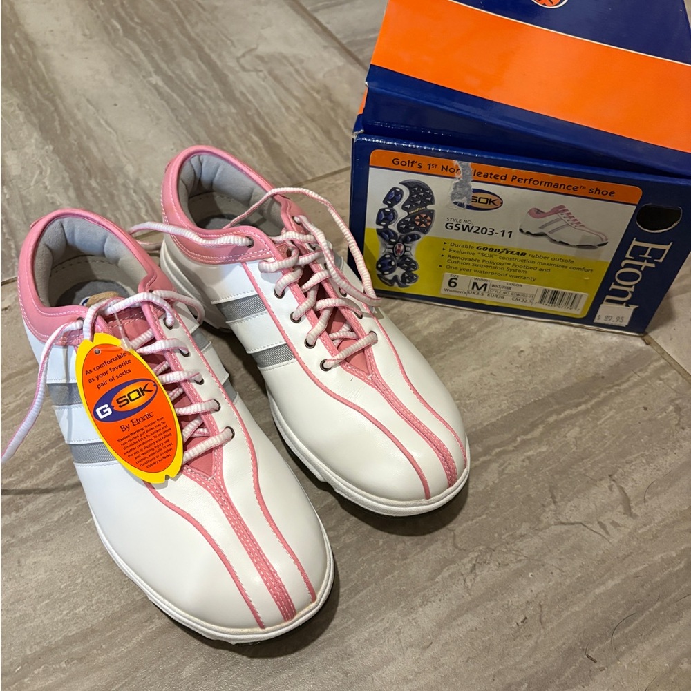 Etonic GSOK Women's Pink and White Athletic Shoes